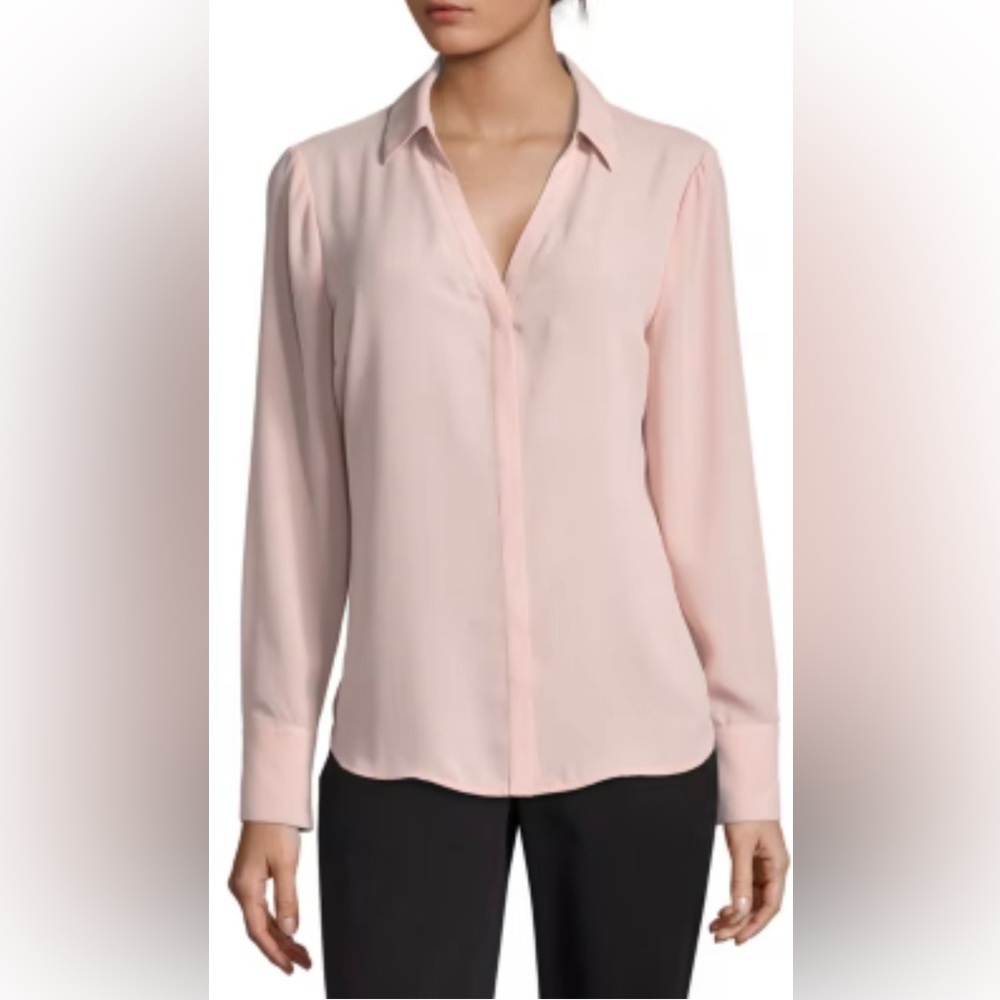 Worthington Pink Blouse, Size Petite Medium